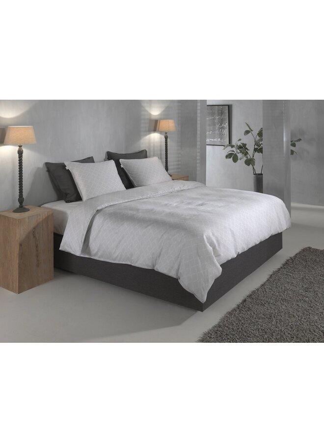 ZO! Home Dekbedovertrek Linea-di-Satinado Grijs -  Katoensatijn