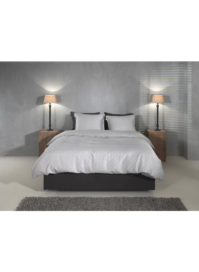 ZO! Home Dekbedovertrek Linea-di-Satinado Grijs -  Katoensatijn