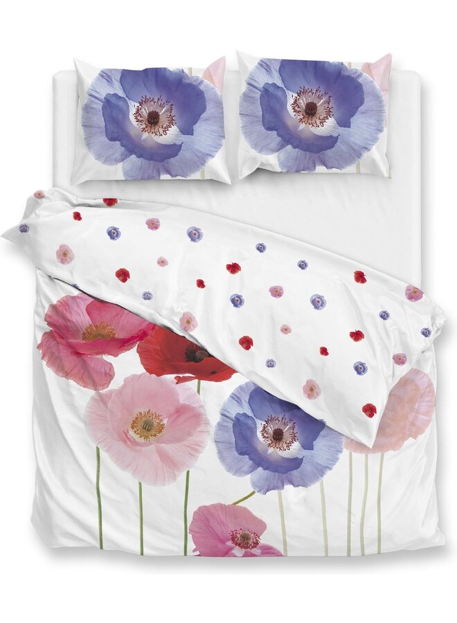 Dekbedovertrek Poppy Wit -  Katoen PL3