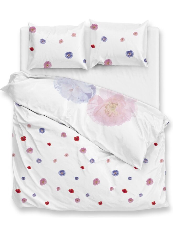 ZO! Home Dekbedovertrek Poppy Wit -  Katoen