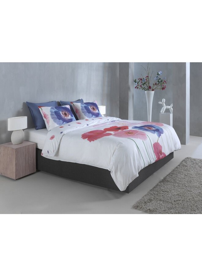 ZO! Home Dekbedovertrek Poppy Wit -  Katoen