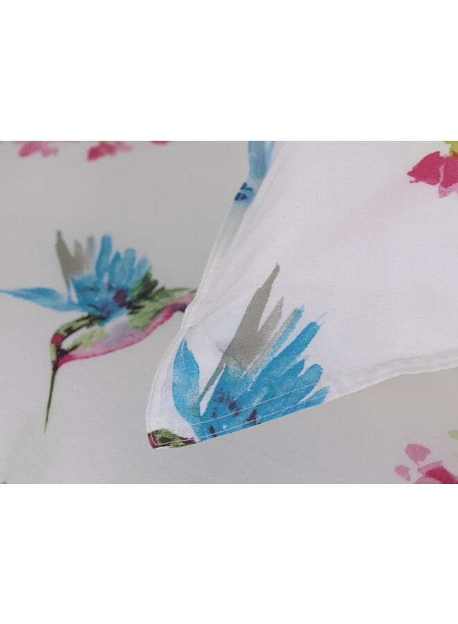 ZO! Home Dekbedovertrek Kolie Wit -  Katoensatijn