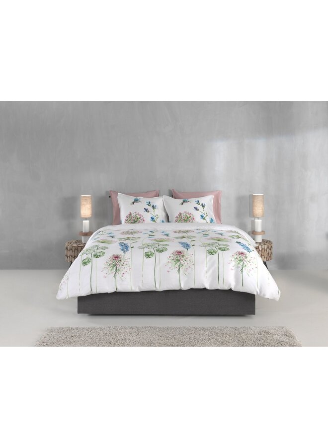 ZO! Home Dekbedovertrek Kolie Wit -  Katoensatijn