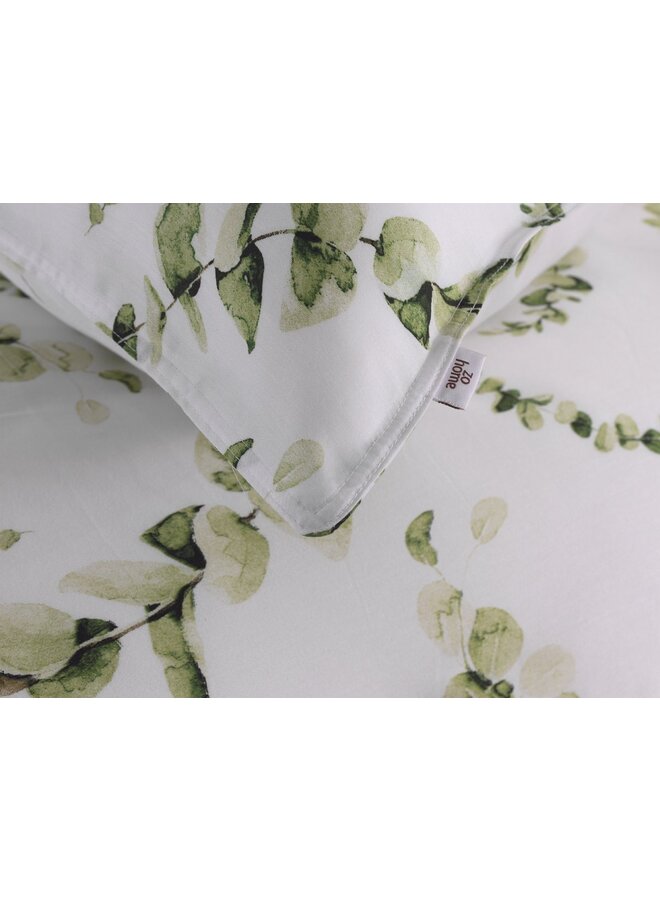 ZO! Home Dekbedovertrek Eucalia Wit -  Katoensatijn