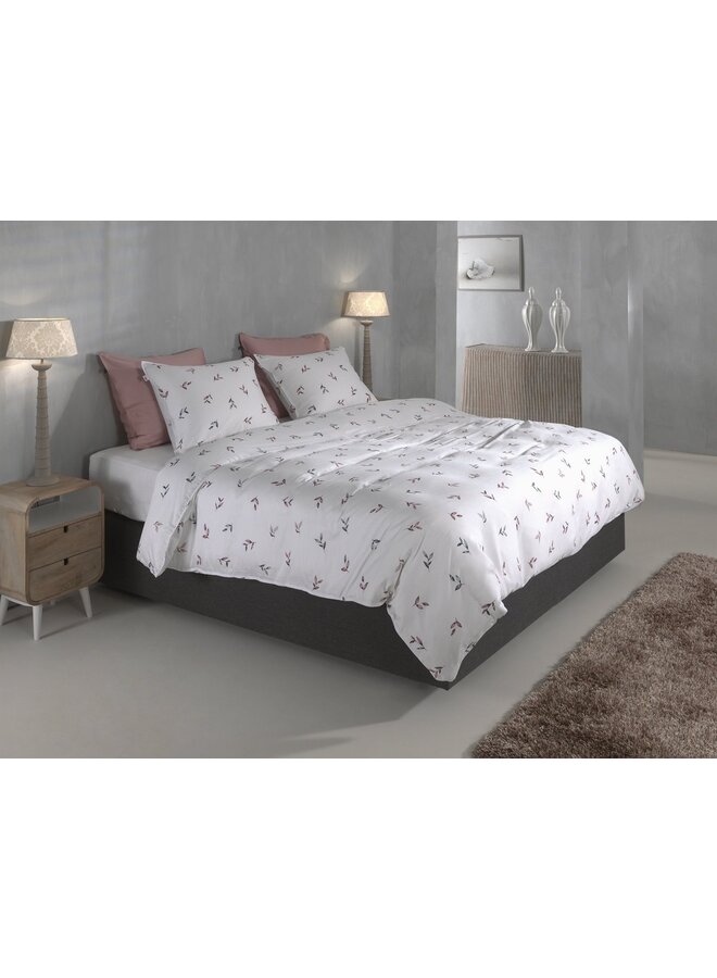 ZO! Home Dekbedovertrek Sienna Wit -  Katoensatijn