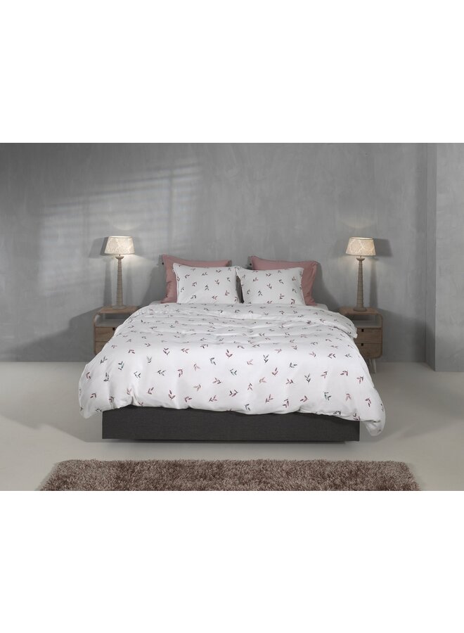 ZO! Home Dekbedovertrek Sienna Wit -  Katoensatijn