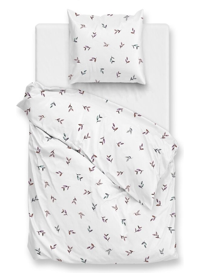 ZO! Home Dekbedovertrek Sienna Wit -  Katoensatijn