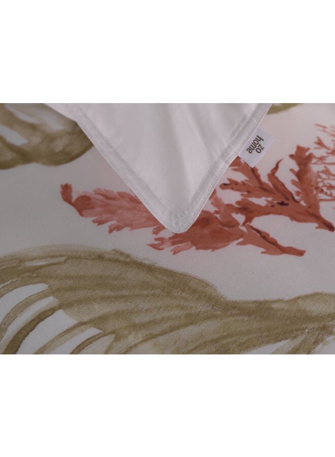 ZO! Home Dekbedovertrek Guscio Beige -  Katoensatijn