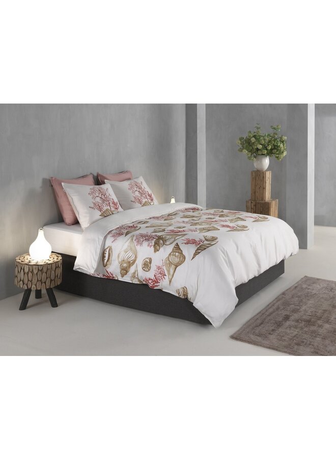 ZO! Home Dekbedovertrek Guscio Beige -  Katoensatijn