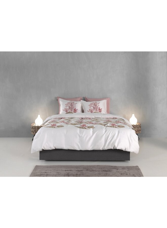 ZO! Home Dekbedovertrek Guscio Beige -  Katoensatijn