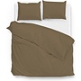 ZO! Home Dekbedovertrek Satinado Uni Taupe -  Katoensatijn