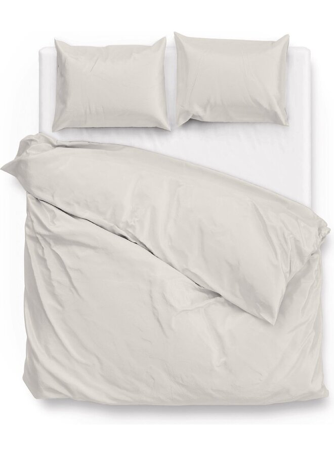 Dekbedovertrek Satinado Uni Creme -  Katoensatijn PL1
