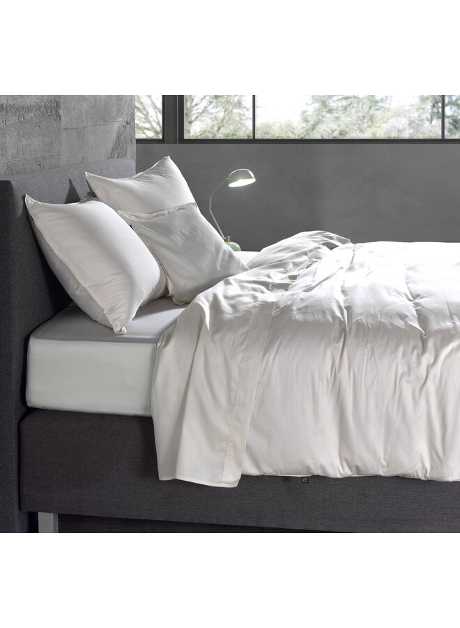 ZO! Home Katoen/Satijn Dekbedovertrek Uni Creme