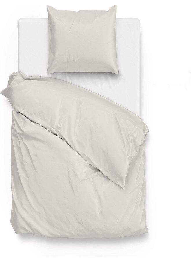 ZO! Home Dekbedovertrek Satinado Uni Creme -  Katoensatijn