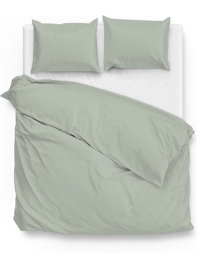 Dekbedovertrek Satinado Uni Licht Groen - Katoensatijn