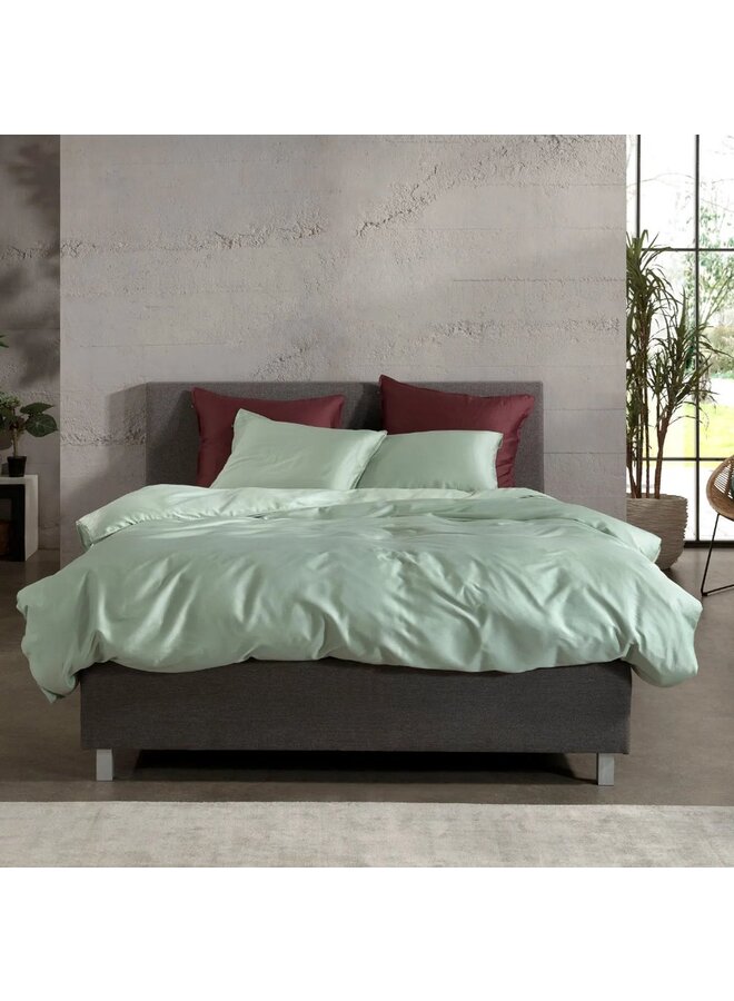 ZO! Home Dekbedovertrek Satinado Uni Licht Groen - Katoensatijn