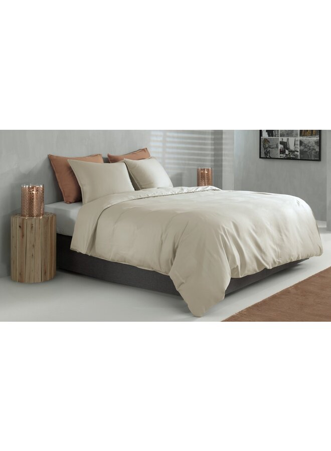ZO! Home Dekbedovertrek Percalle Uni Beige - Percale Katoen