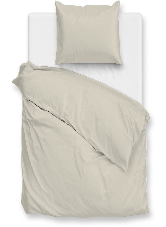 ZO! Home Dekbedovertrek Percalle Uni Beige - Percale Katoen