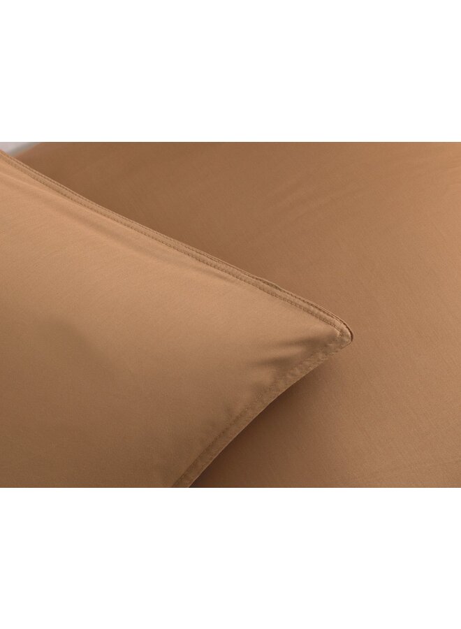 ZO! Home Dekbedovertrek Percalle Uni Oranje -  Percale Katoen