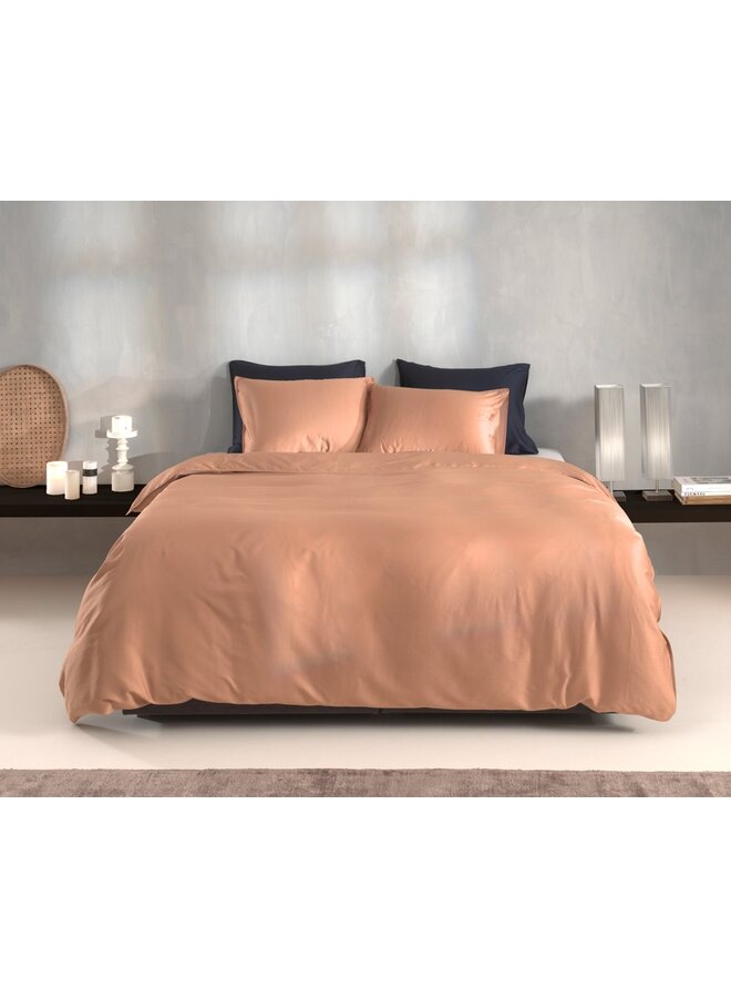 ZO! Home Dekbedovertrek Percalle Uni Oranje -  Percale Katoen