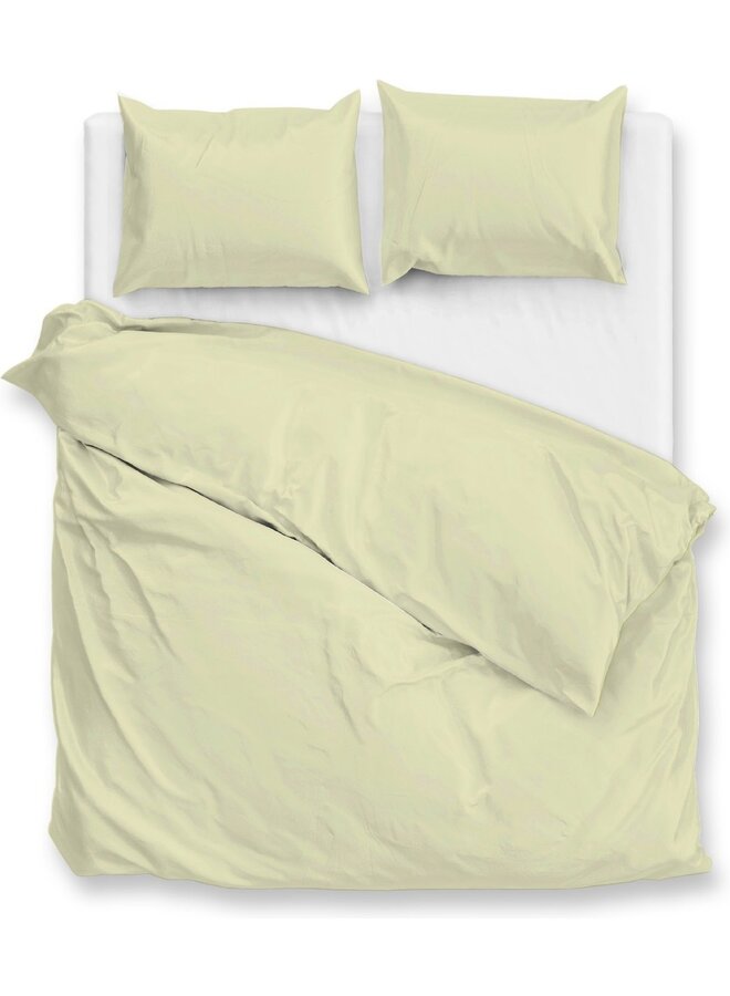 ZO! Home Percale Katoen Dekbedovertrek Uni Groen