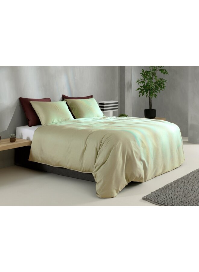 ZO! Home Percale Katoen Dekbedovertrek Uni Groen