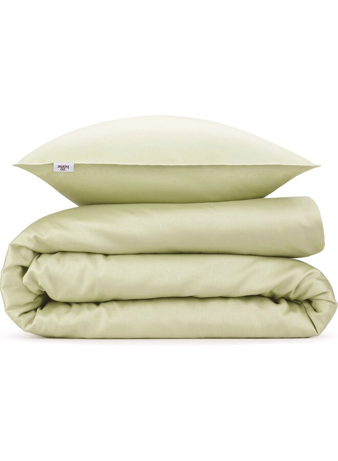 ZO! Home Percale Katoen Dekbedovertrek Uni Groen