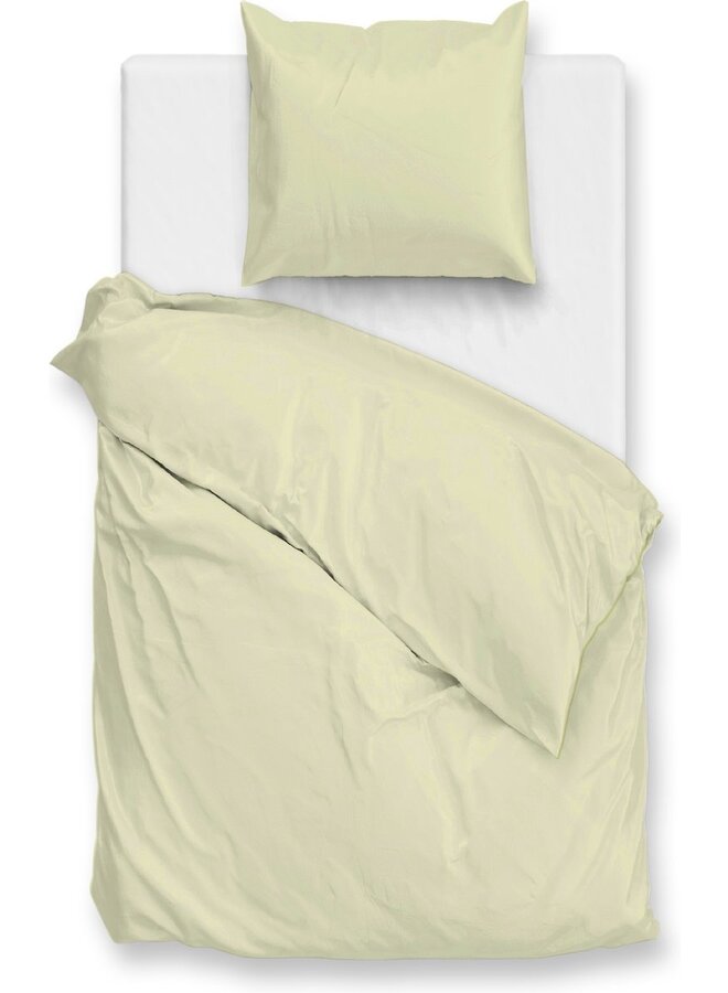 ZO! Home Percale Katoen Dekbedovertrek Uni Groen
