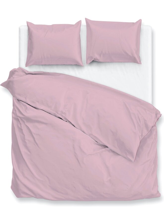 ZO! Home Dekbedovertrek Percalle Uni Roze - Percale Katoen