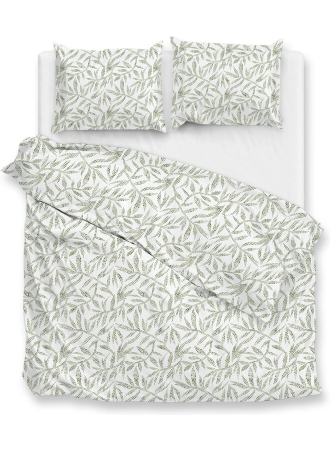 Dekbedovertrek Ramoscello Groen -  Percale Katoen PL2