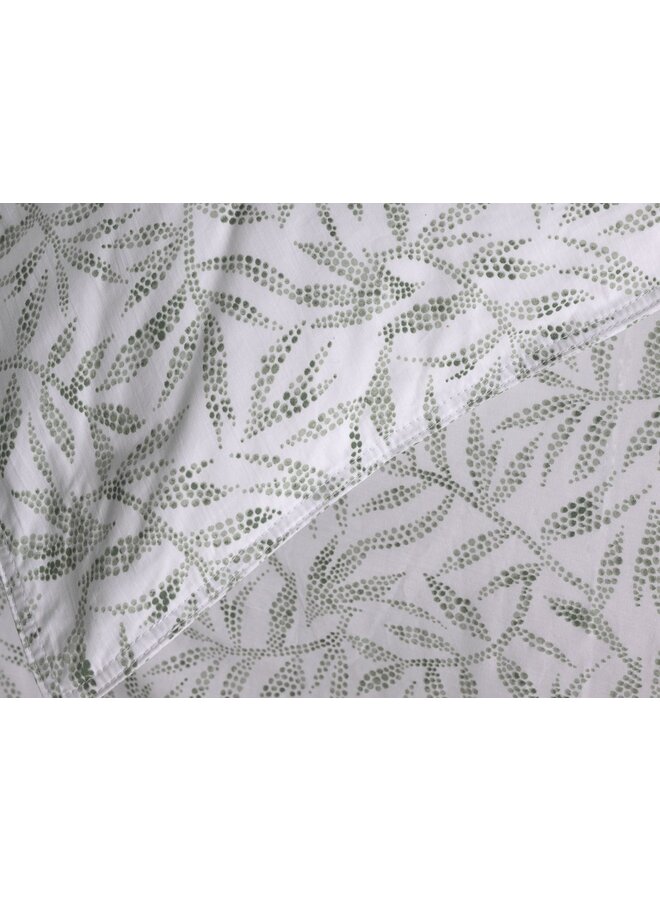 ZO! Home Dekbedovertrek Ramoscello Groen -  Percale Katoen