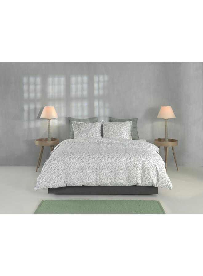 ZO! Home Dekbedovertrek Ramoscello Groen -  Percale Katoen