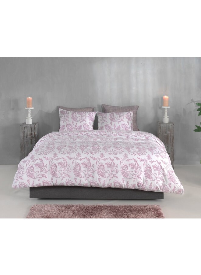 ZO! Home Dekbedovertrek Indiana Roze -  Percale Katoen