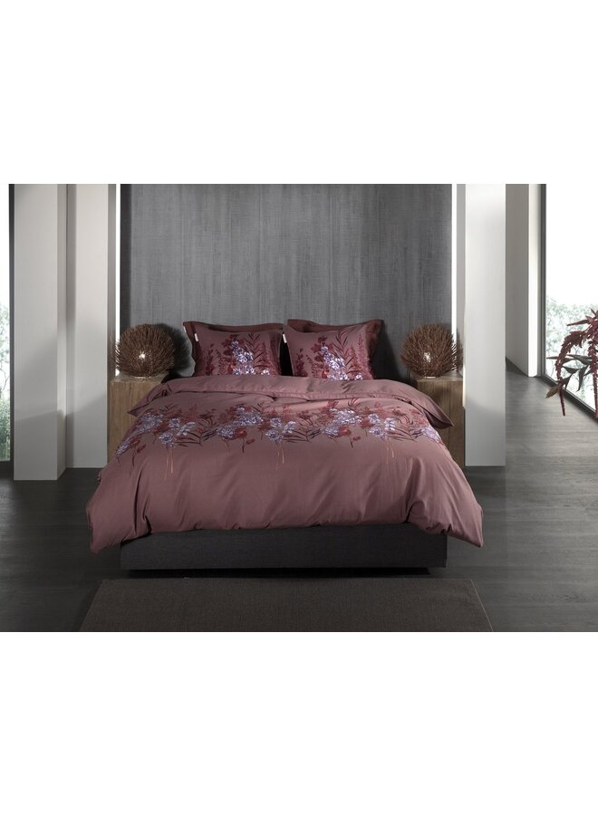 Heckett & Lane Dekbedovertrek Mino Paars - Flanel