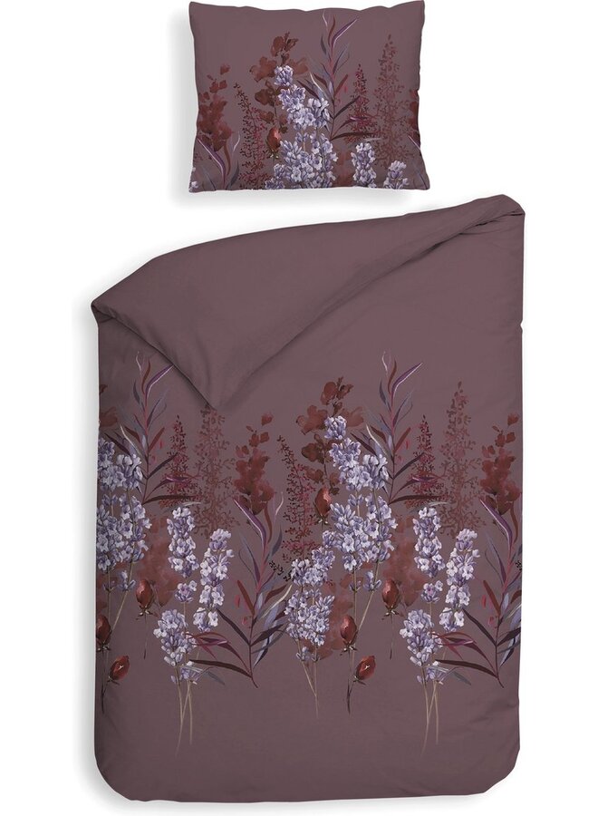 Heckett & Lane Dekbedovertrek Mino Paars - Flanel