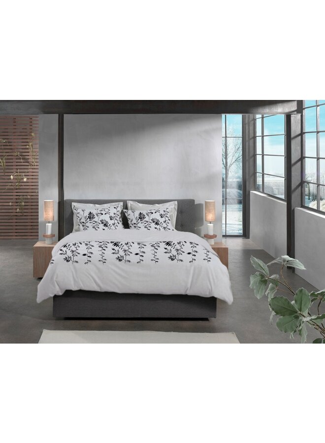 Heckett & Lane Dekbedovertrek Rocco Grijs - Flanel