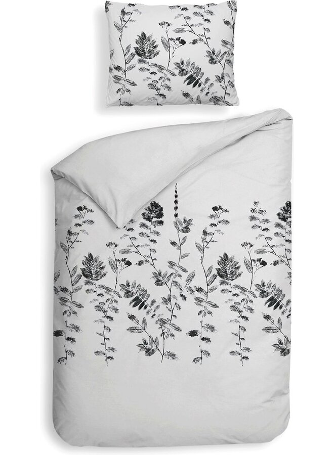 Heckett & Lane Dekbedovertrek Rocco Grijs - Flanel