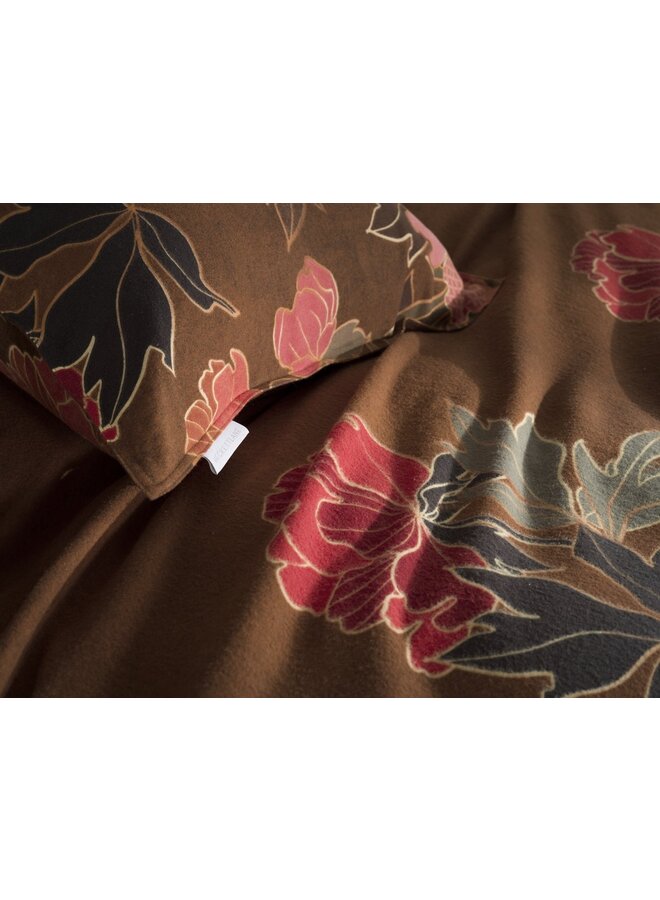 Heckett & Lane Dekbedovertrek Francesco Oranje - Flanel