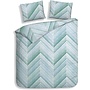 Heckett & Lane Dekbedovertrek Vita Blauw - Flanel