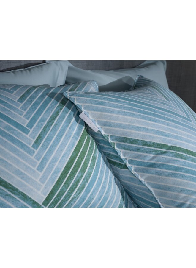 Heckett & Lane Dekbedovertrek Vita Blauw - Flanel