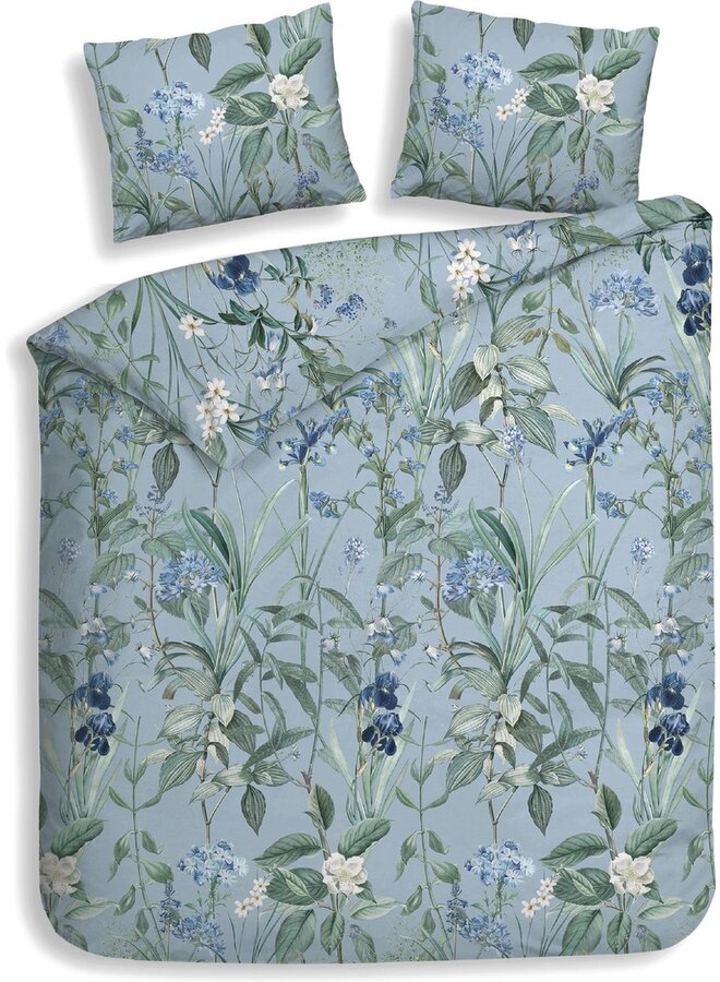 Dekbedovertrek Martina  Blauw - Flanel PL2