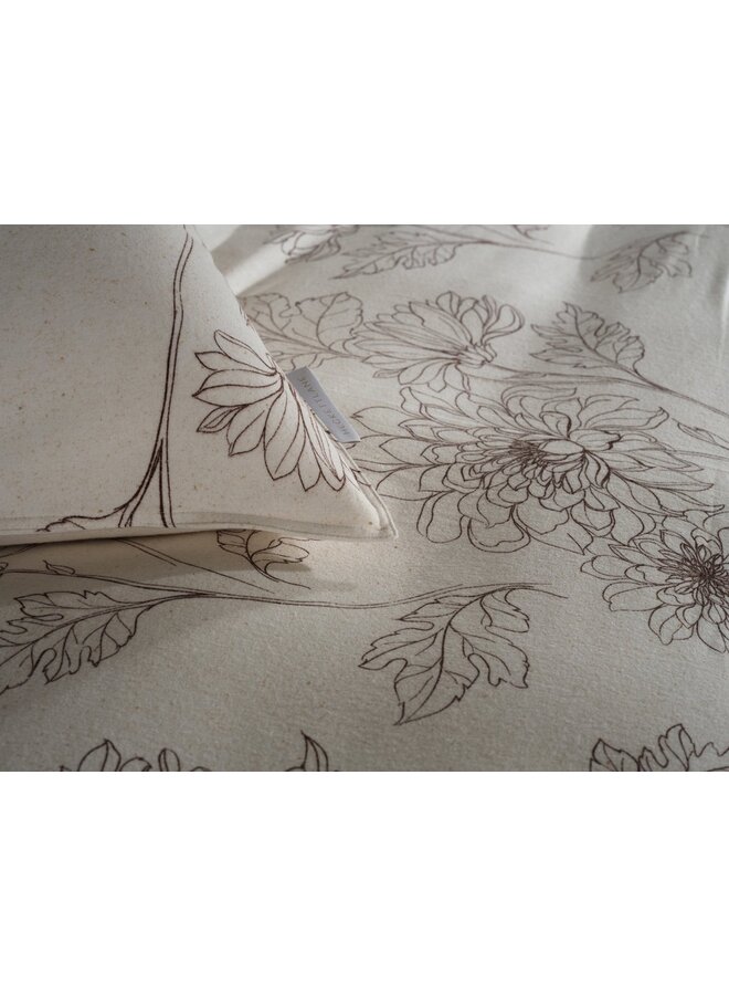 Heckett & Lane Dekbedovertrek Gigi Creme - Flanel