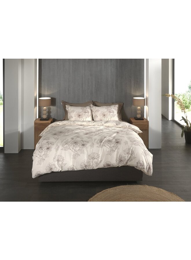 Heckett & Lane Dekbedovertrek Gigi Creme - Flanel