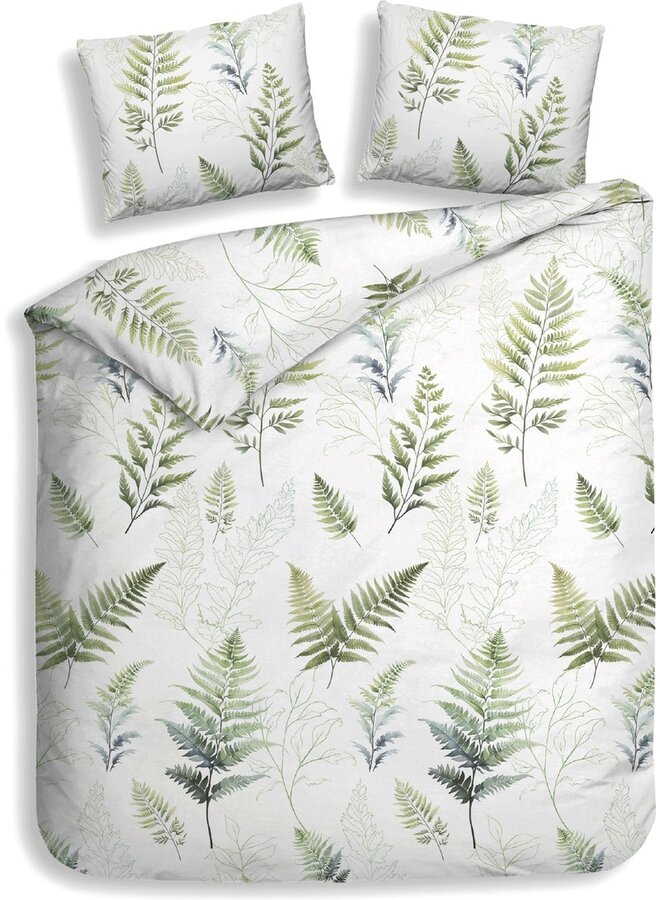 Heckett & Lane Dekbedovertrek Zeno Wit - Flanel