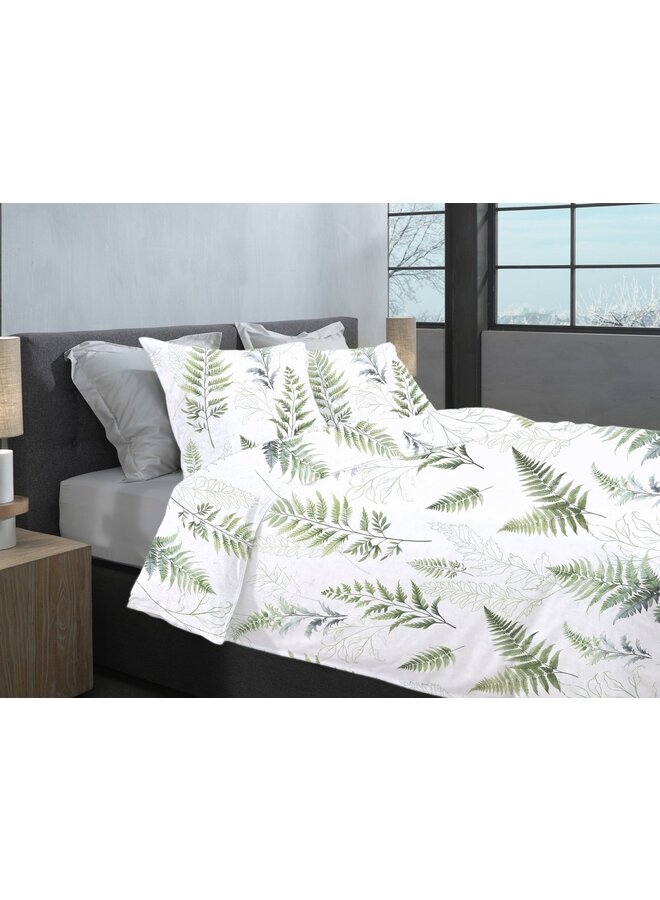 Heckett & Lane Dekbedovertrek Zeno Wit - Flanel