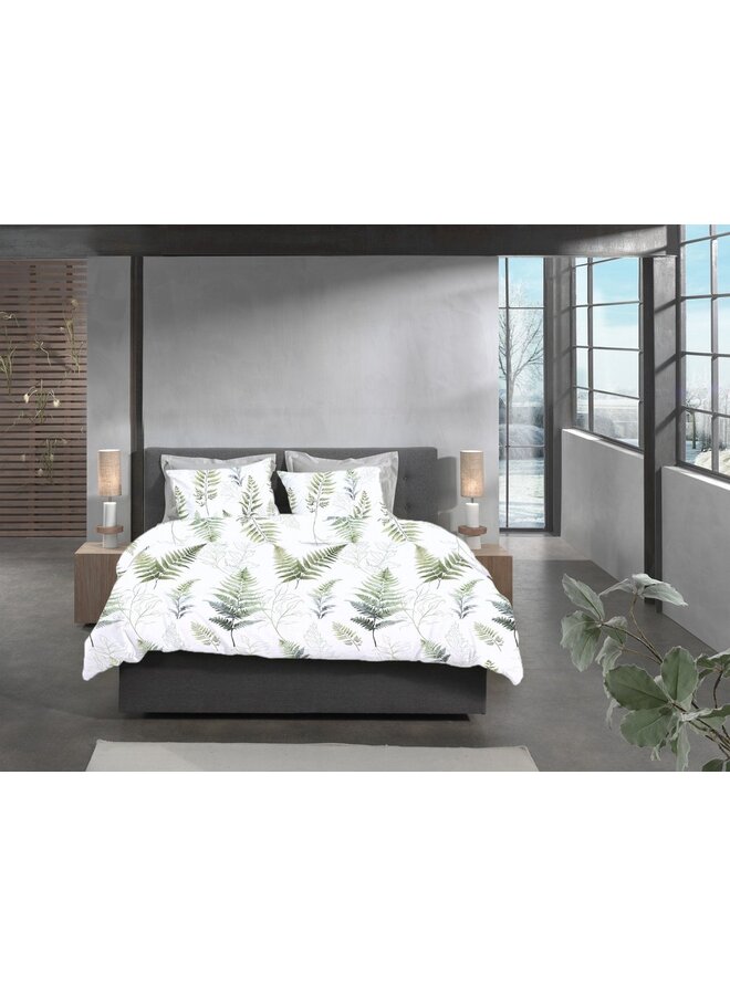 Heckett & Lane Dekbedovertrek Zeno Wit - Flanel