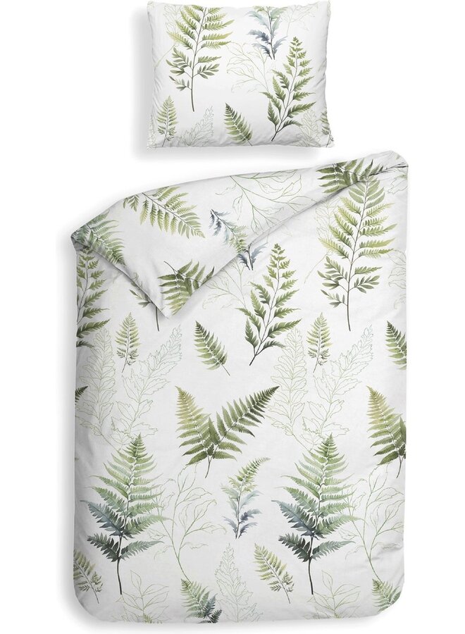 Heckett & Lane Dekbedovertrek Zeno Wit - Flanel