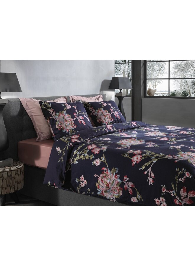 Heckett & Lane Dekbedovertrek Daisy Blauw - Flanel