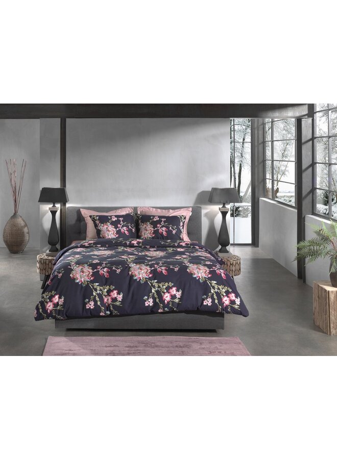 Heckett & Lane Dekbedovertrek Daisy Blauw - Flanel