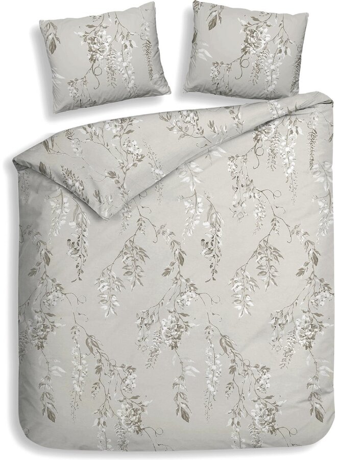 Dekbedovertrek Chiara Grijs - Flanel PL1